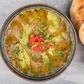 Foul with Vegies and Olive Oil