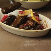Vine Leaves with Pomegranate