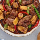 Beef With Mushroom And Corn