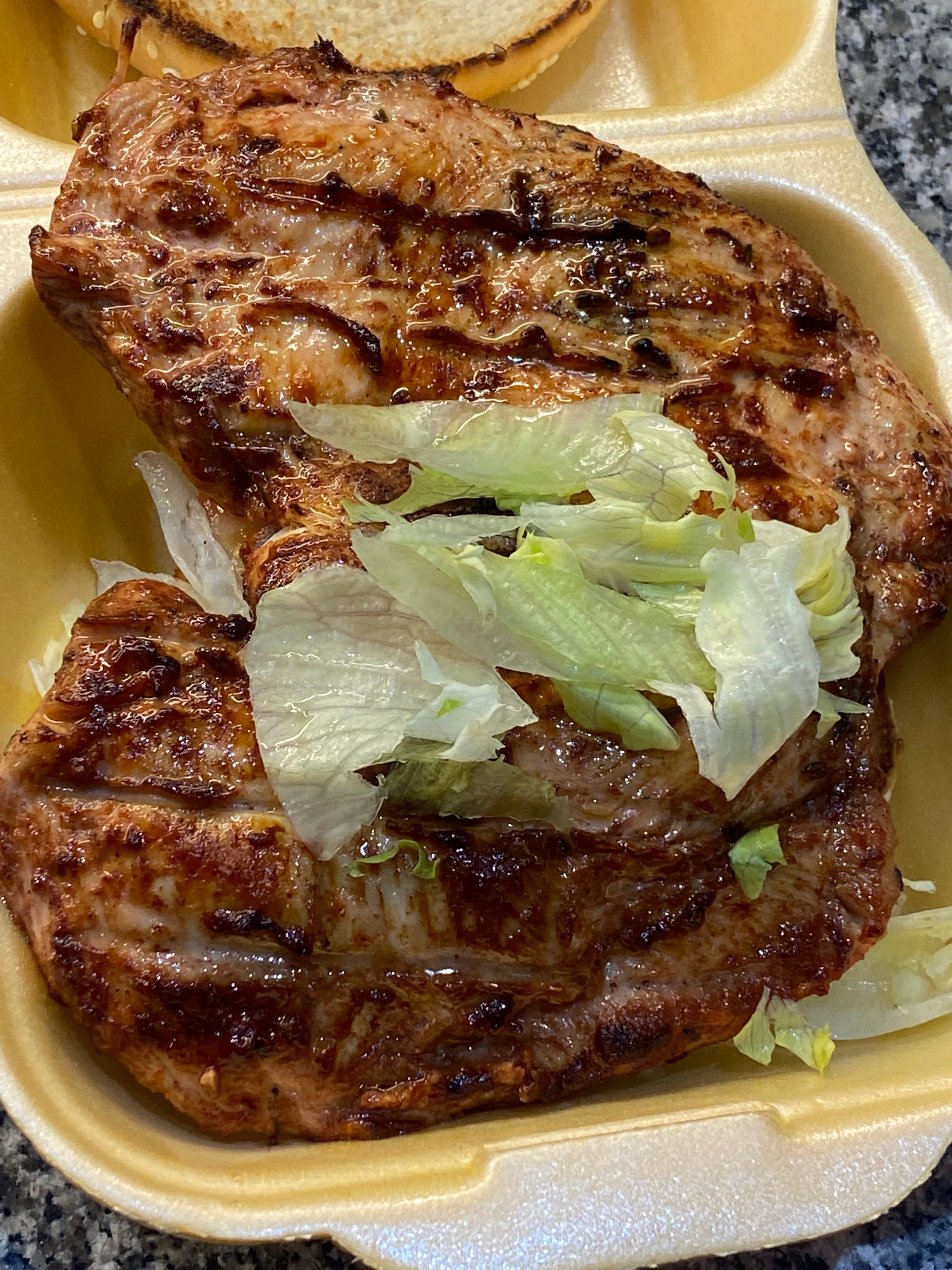 Grill tikka  Chicken burger