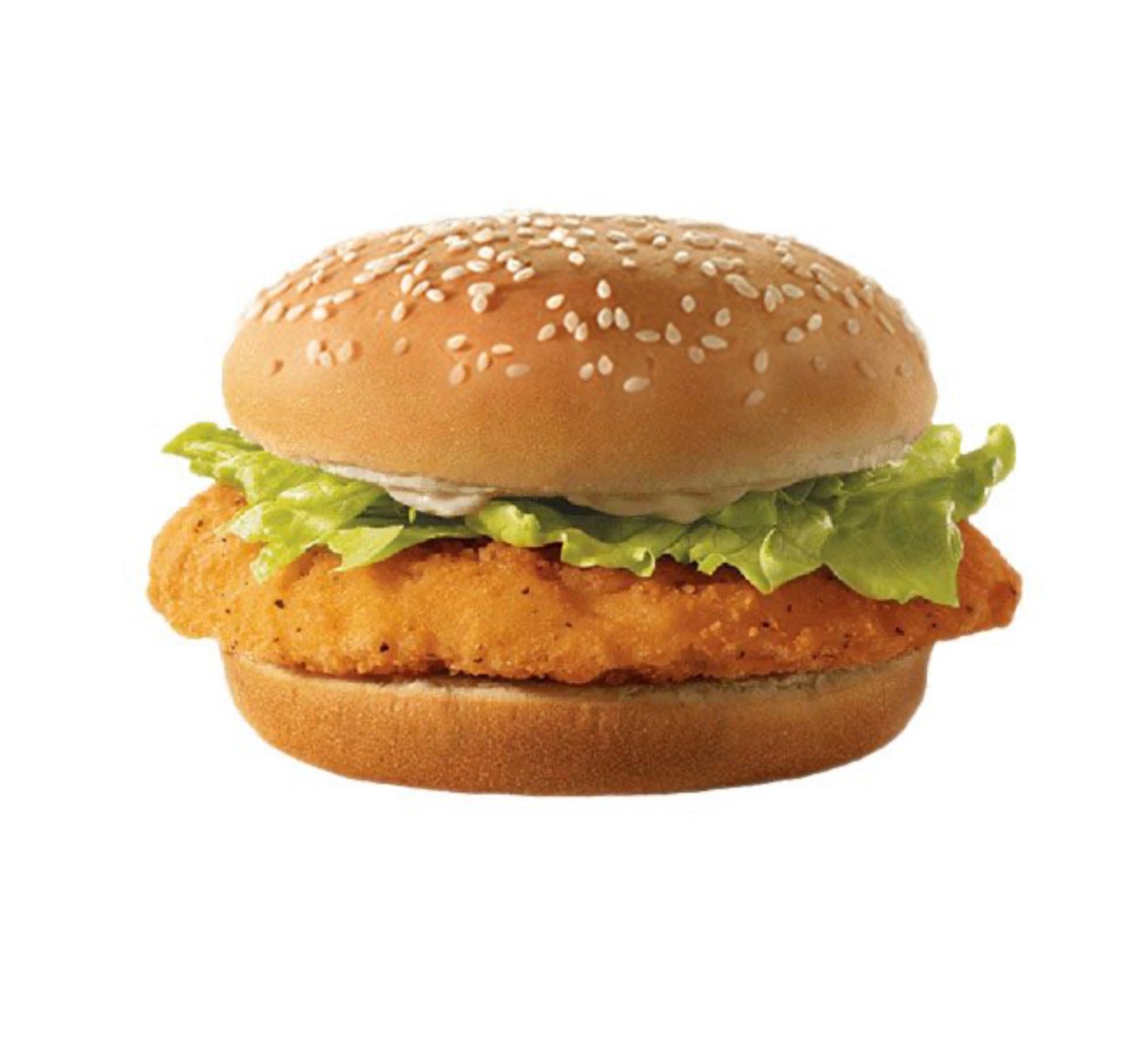 Chicken Fillet Burger With Salad & Sauce