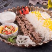 Lamb Marinated With Yoghurt Tikka And Rice