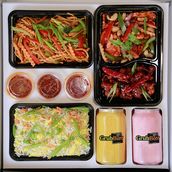 Premium Box -Meal for 2 with Additional Rice or Noodle Option.