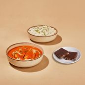 Butter Chicken with Rice and a Rocky Road