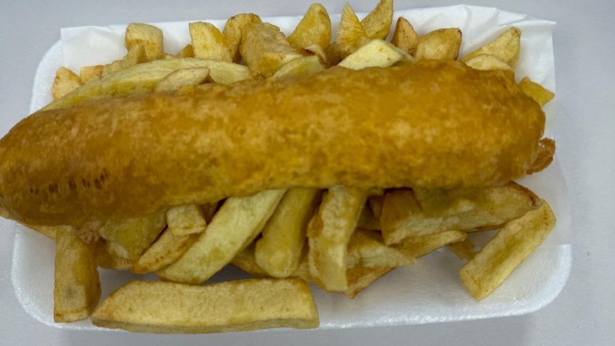 Battered Sausage and Chips