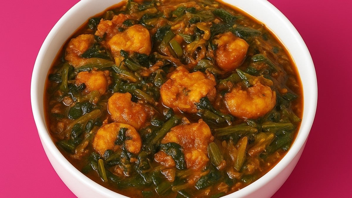 King Prawn Saag (Spinach)