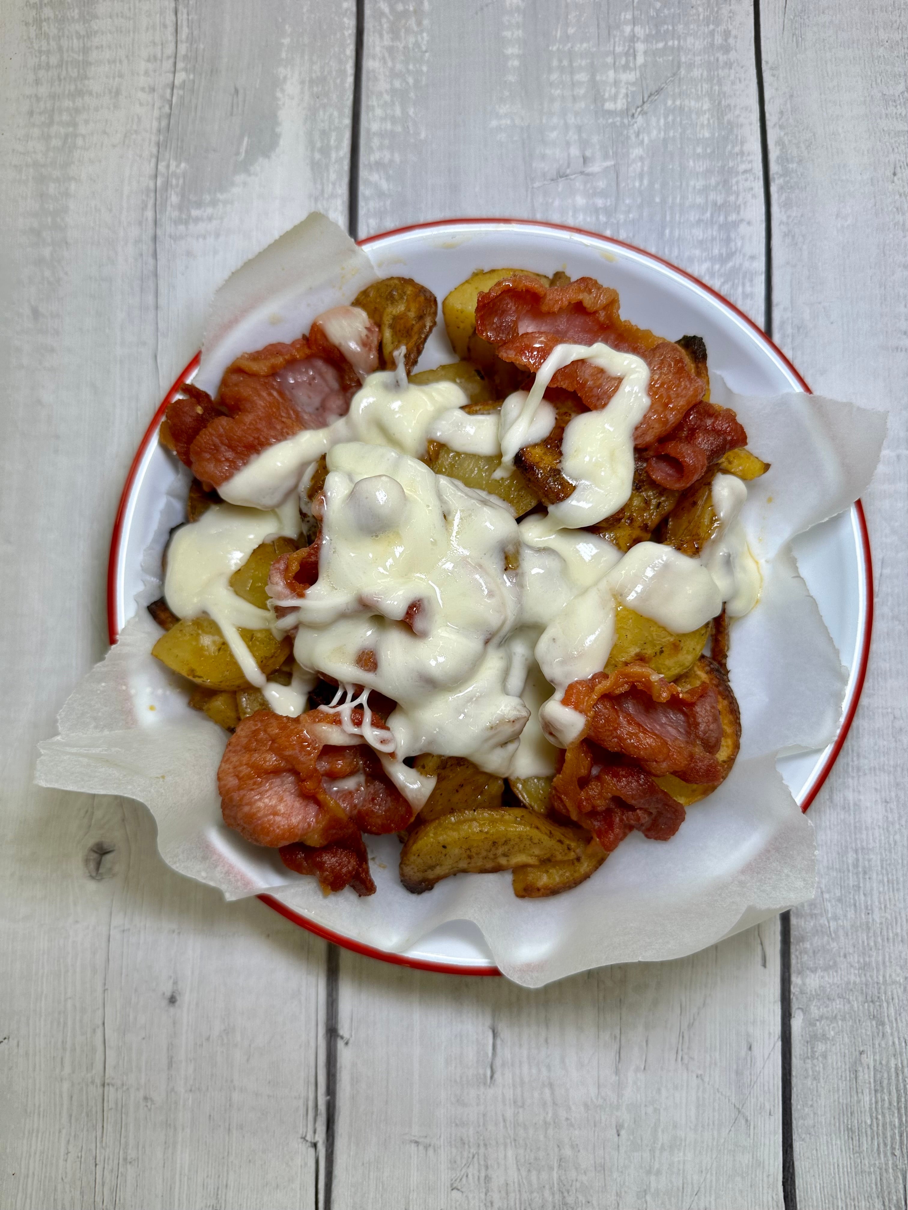 Baked Potatoes and Bacon