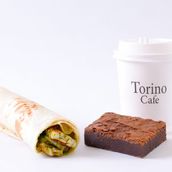Halloumi Saj + drink + sweet bite
