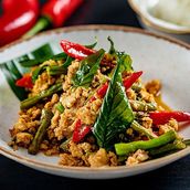 Chicken With Thai Basil Bao