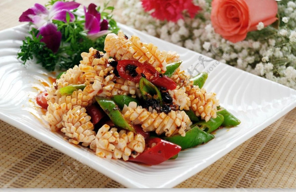 黑椒鱿鱼 Squid in Black Pepper Sauce