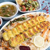 Afghani Rice With Chicken Kabab 