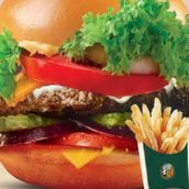 Momo beef burger