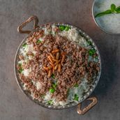 Rice With Minced Lamb And Peas Combo