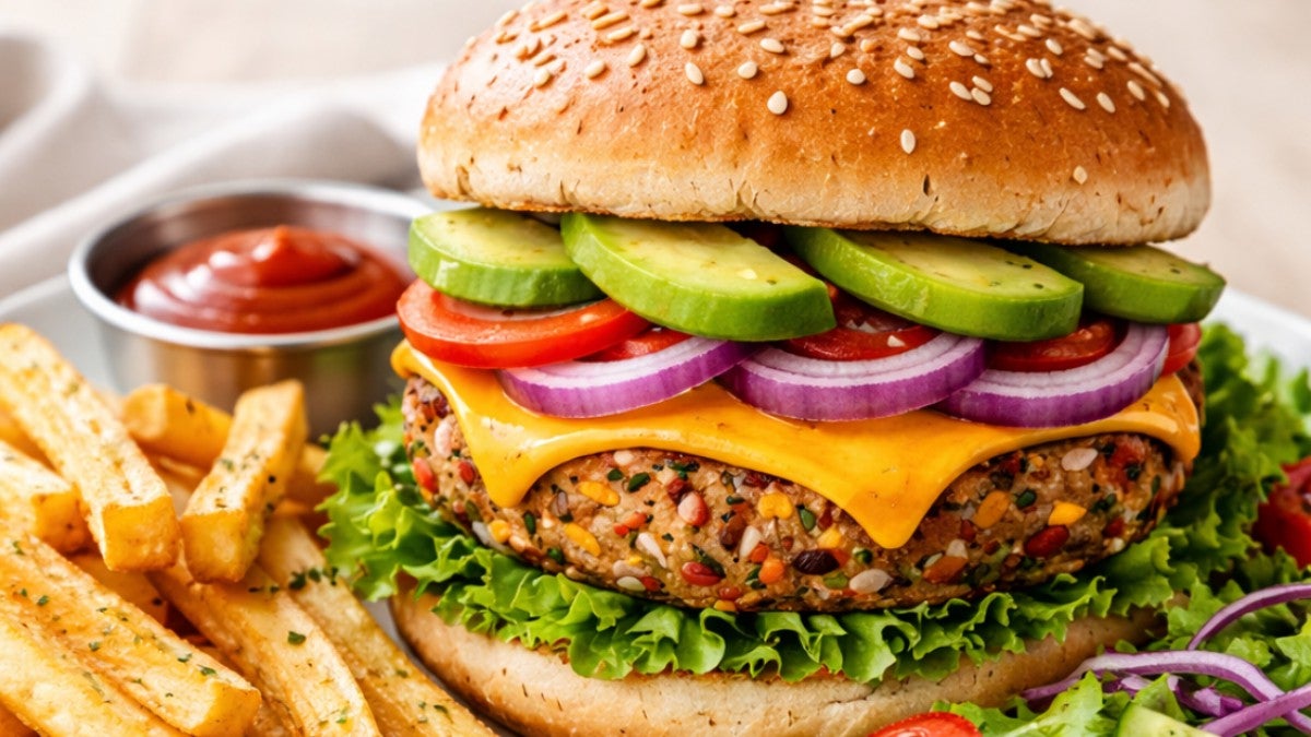 Tower Veggie Burger