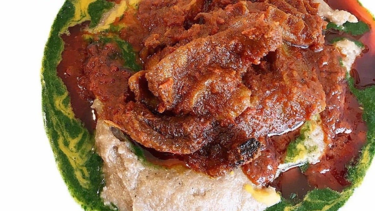 Abula - (Amala, Gbegiri, Ewedu with Assorted Meat