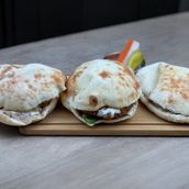 2 Fava Beans And 1 Falafel Sandwiches