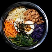 Chicken Bibimbap with Bubble tea