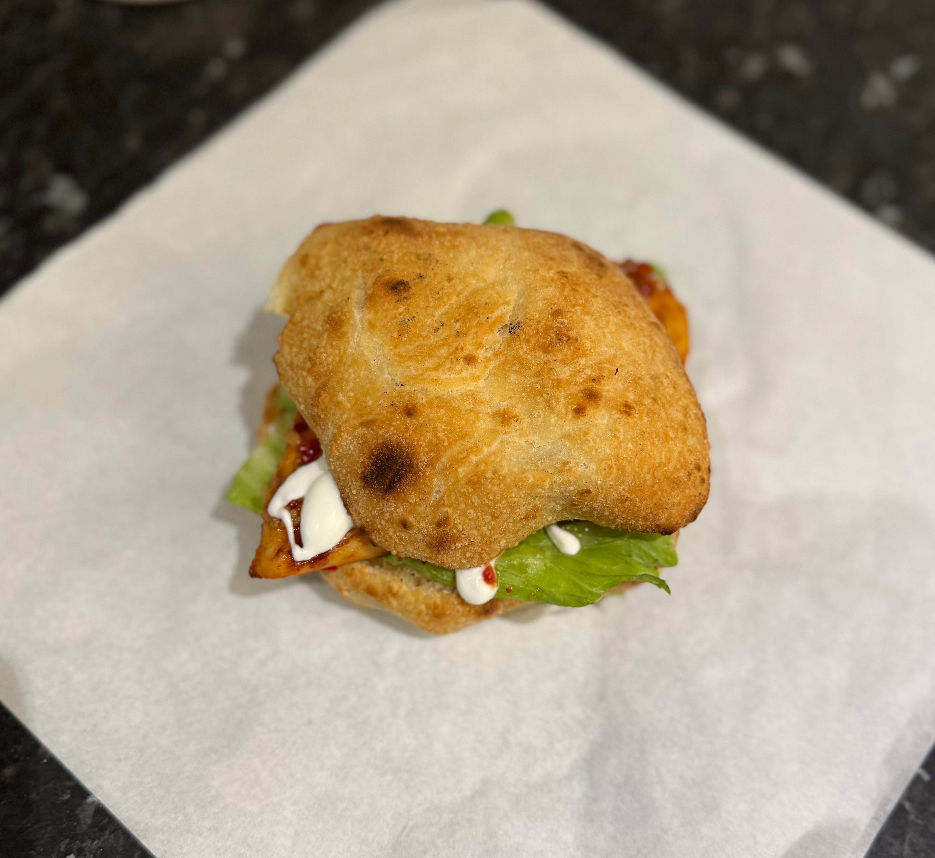 Peri Peri Chicken Fillet in Traditional Italian Bread