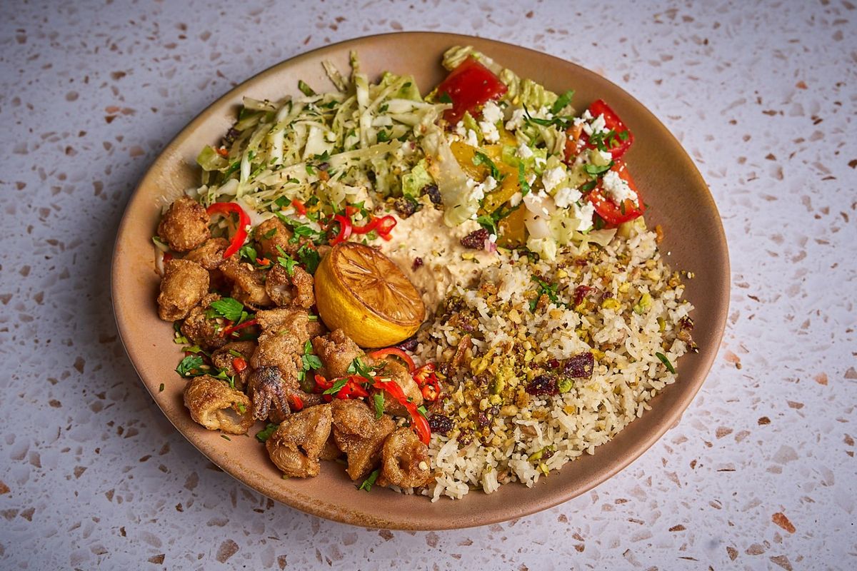 Calamari Mediterranean Bowl