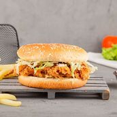 Zinger Burger With Fries And Soft Drink