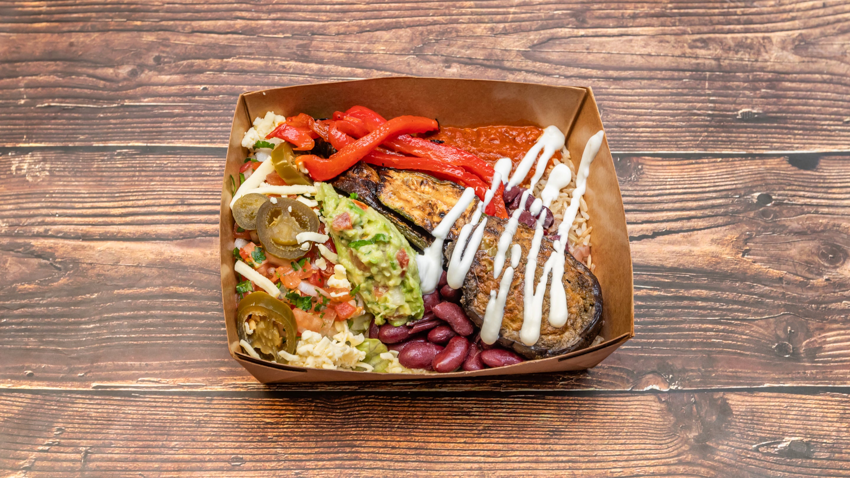 Naked Vegetarian Burrito