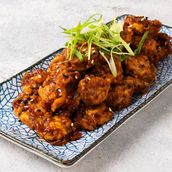 Sweet Chilli Fried Lotus Stem