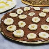 banana with chocolate Manoushe