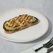 Avocado with Haloumi Toast