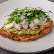 Crispy Croissants with Avocado & Halloumi