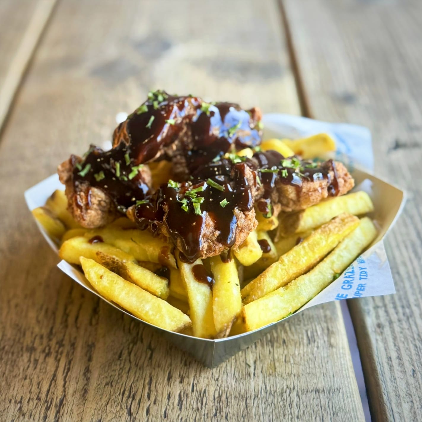 Smokey BBQ Fried Chicken 'n' Chips
