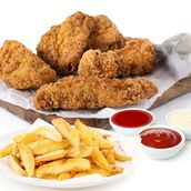 Boneless Chicken-5 Pieces & Chips 