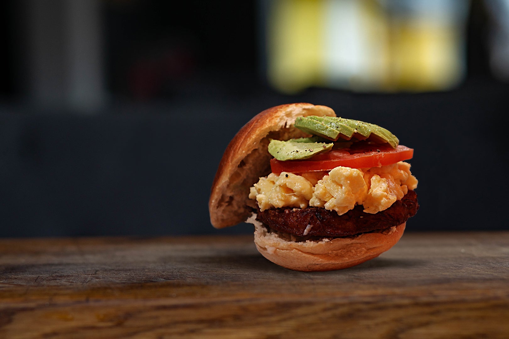 🥚🥑 🍅 Egg, Avocado, Tomato, Latke and Sriracha Mayo