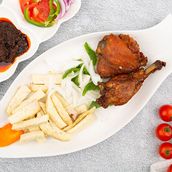 Fried Yam With Spicy Chicken