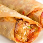 Schezwan Potato Wrap