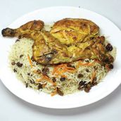 Rice And Half Charcoal Chicken