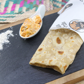  Chapati With  Spicy Cheese Makdous
