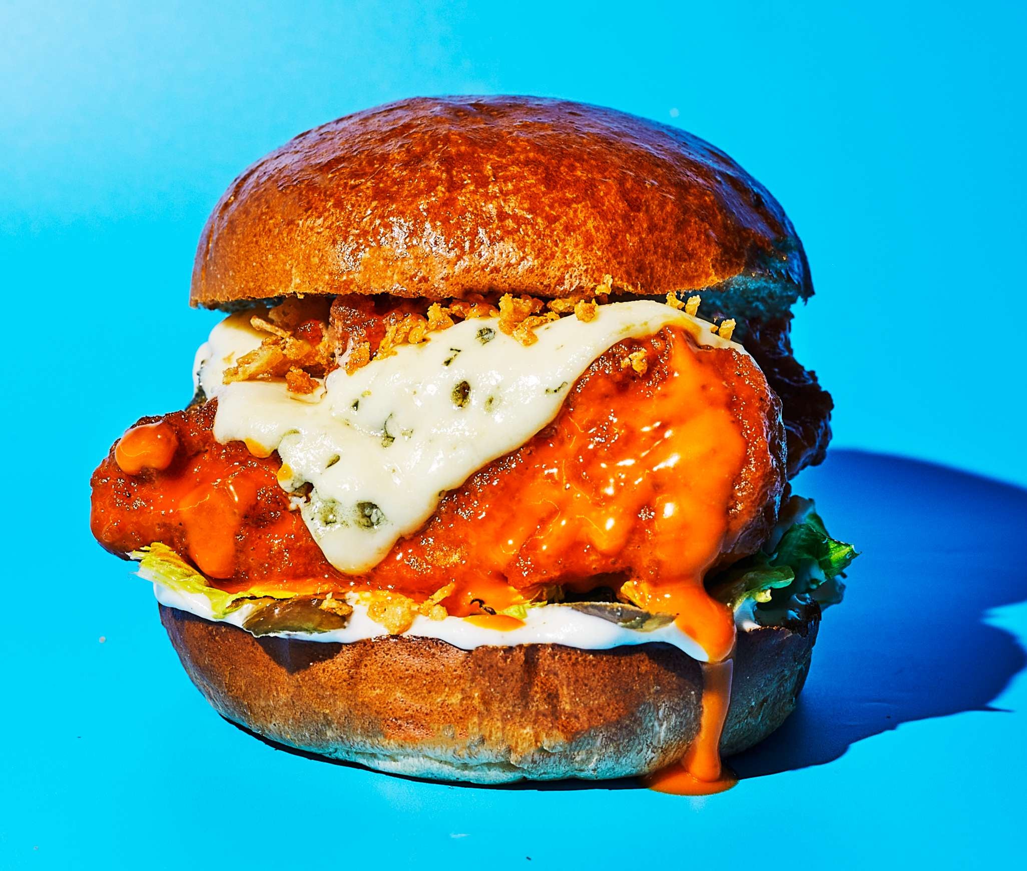 Buffalo n Blue Chicken Burger