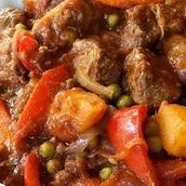 Kaldereta Beef With Rice