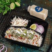 Malai Broccolli with Herbs Rice & drink