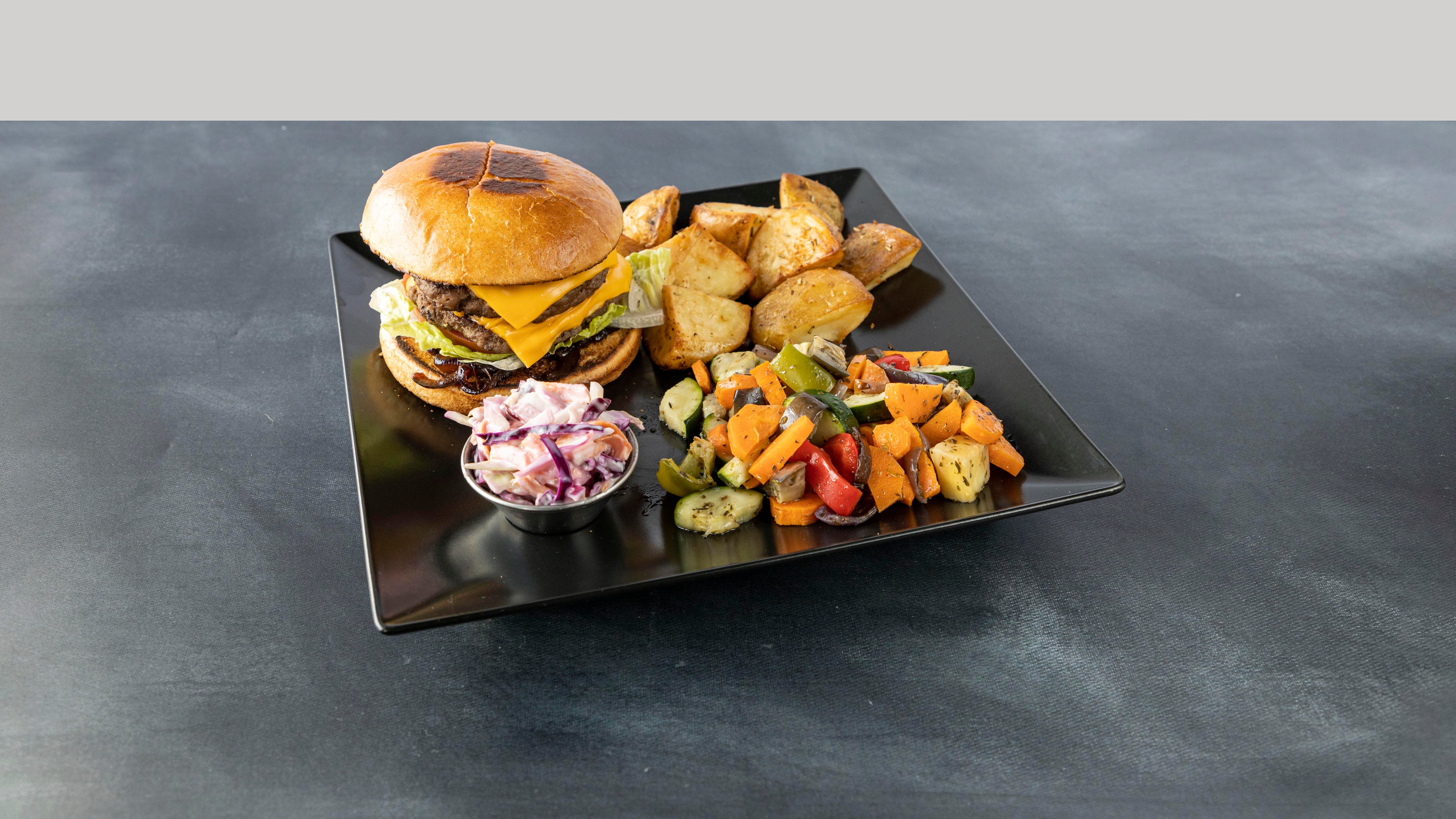 The Beast Burger with One Side