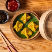 Edamame, Water Chestnut And Truffle Dim Sum (4 pcs) 