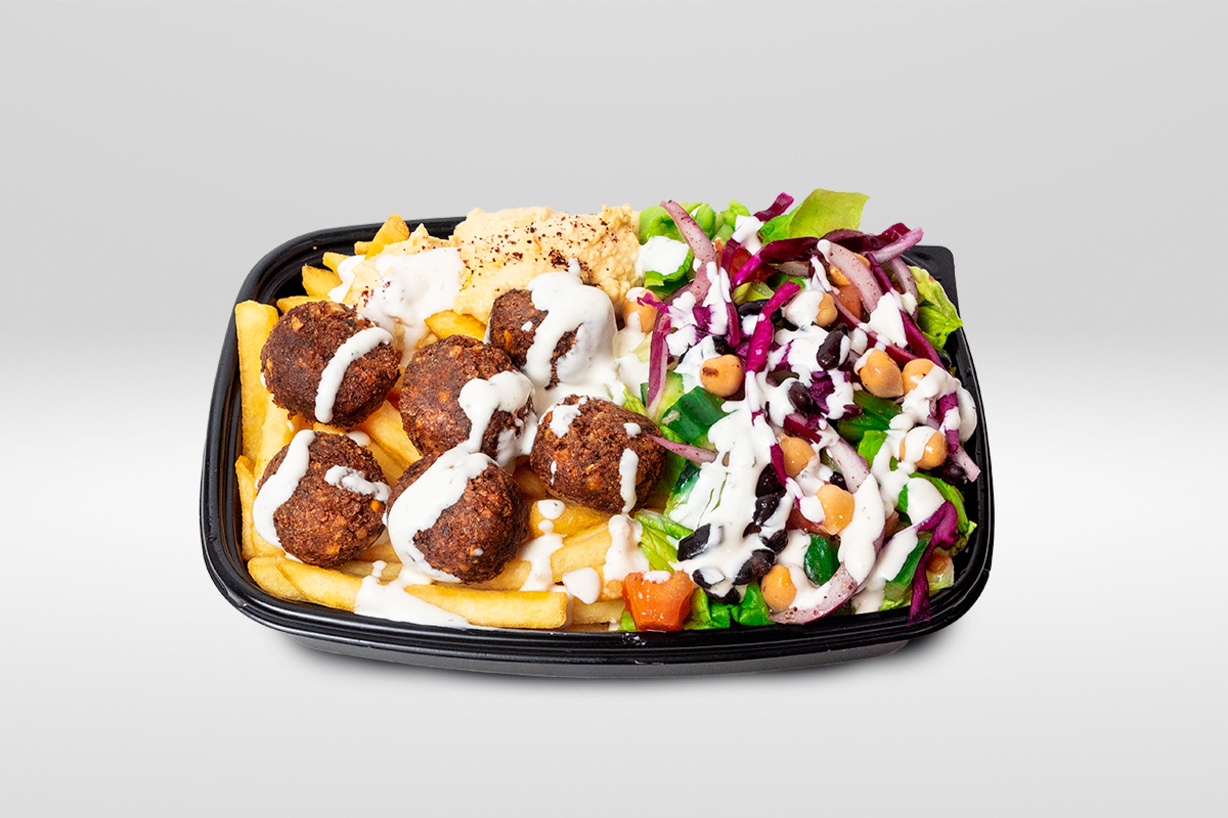 Falafel Over Chips