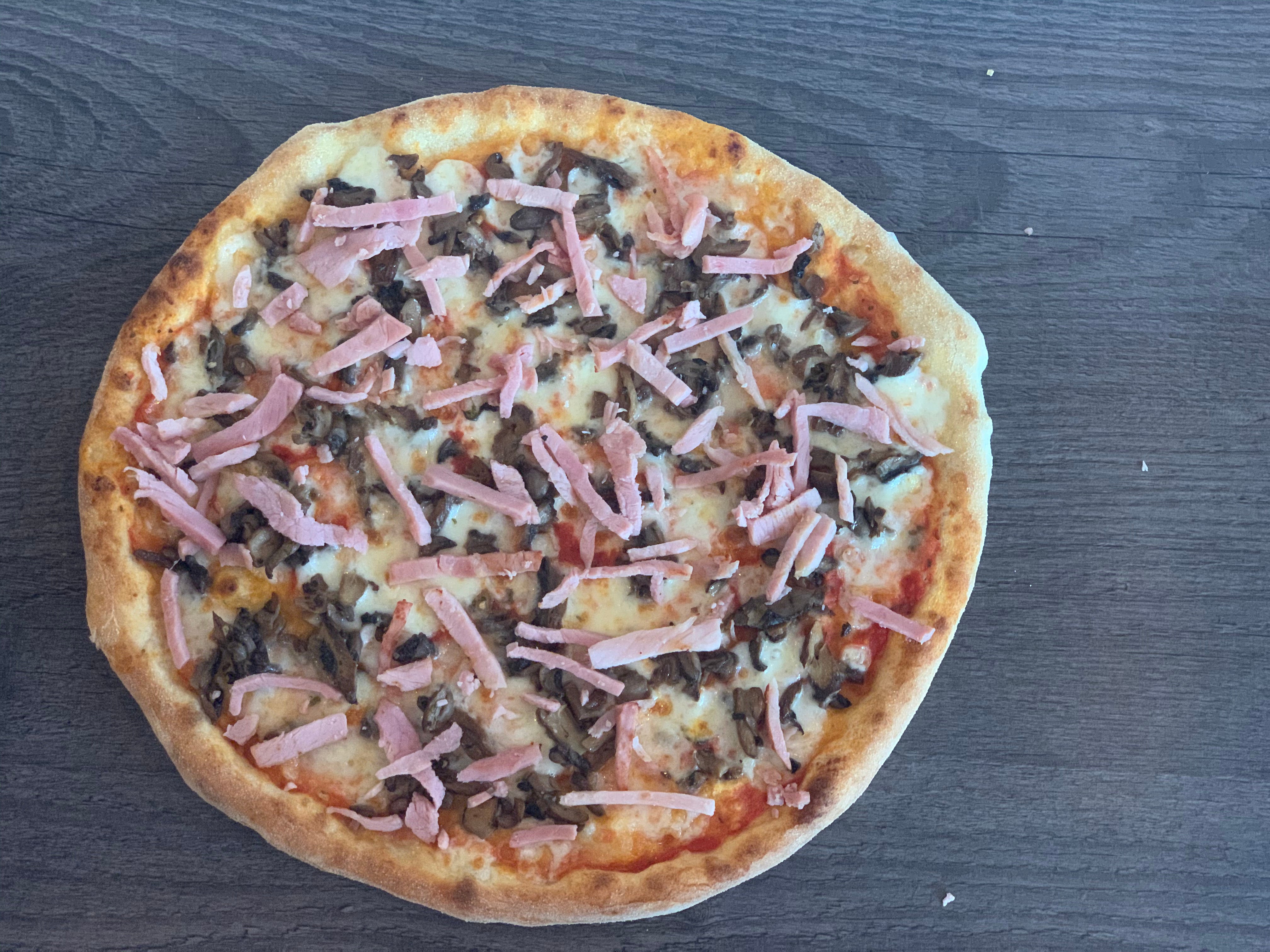 Ham and Mushroom Pizza