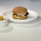 Fiery Mushroom Beef Burger
