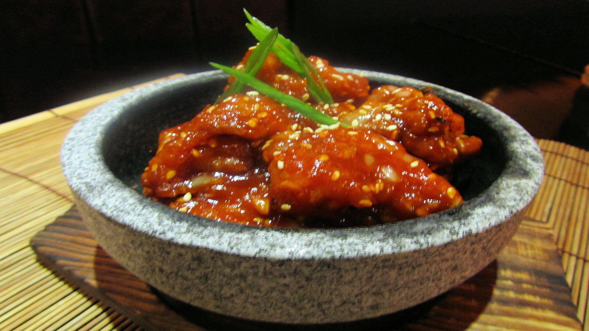 Spicy Korean Chicken with boiled rice
