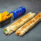 2 Shawarma Sandwich Meal For 1