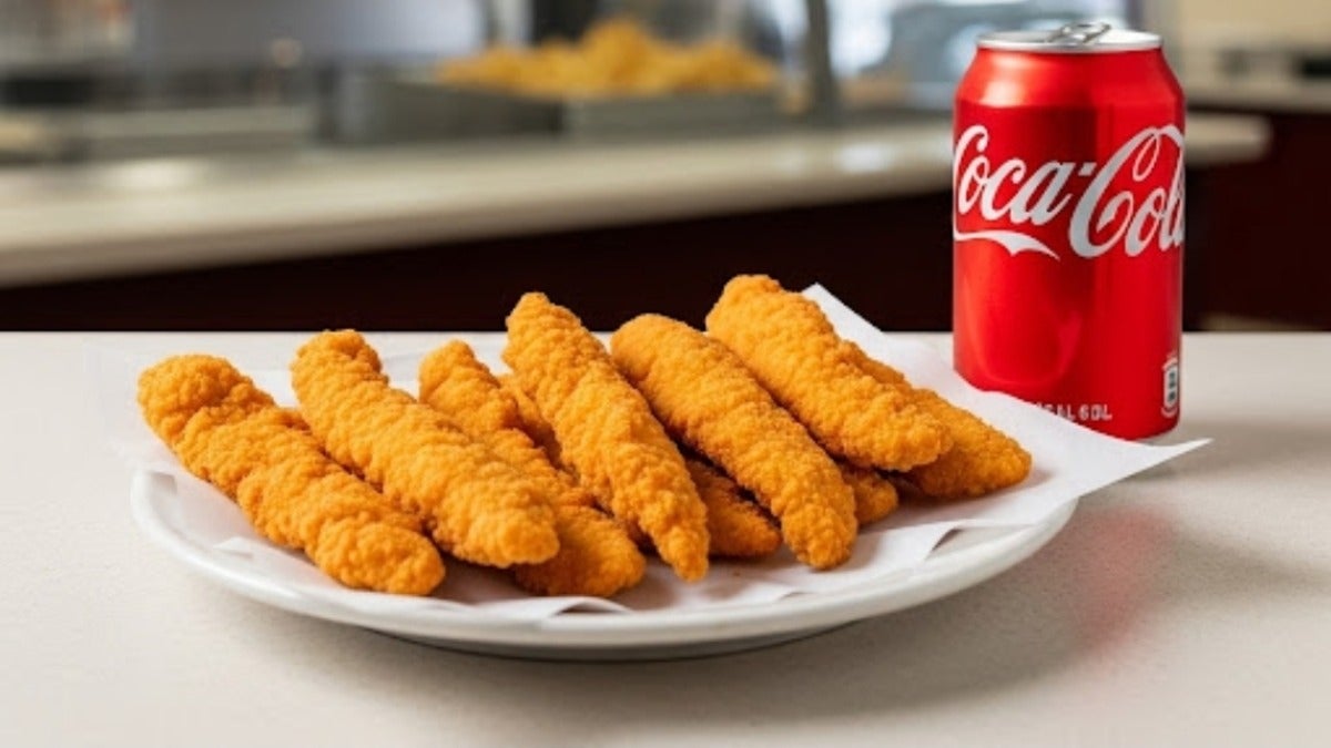 10pcs Chicken Strips and 1 Can of drink