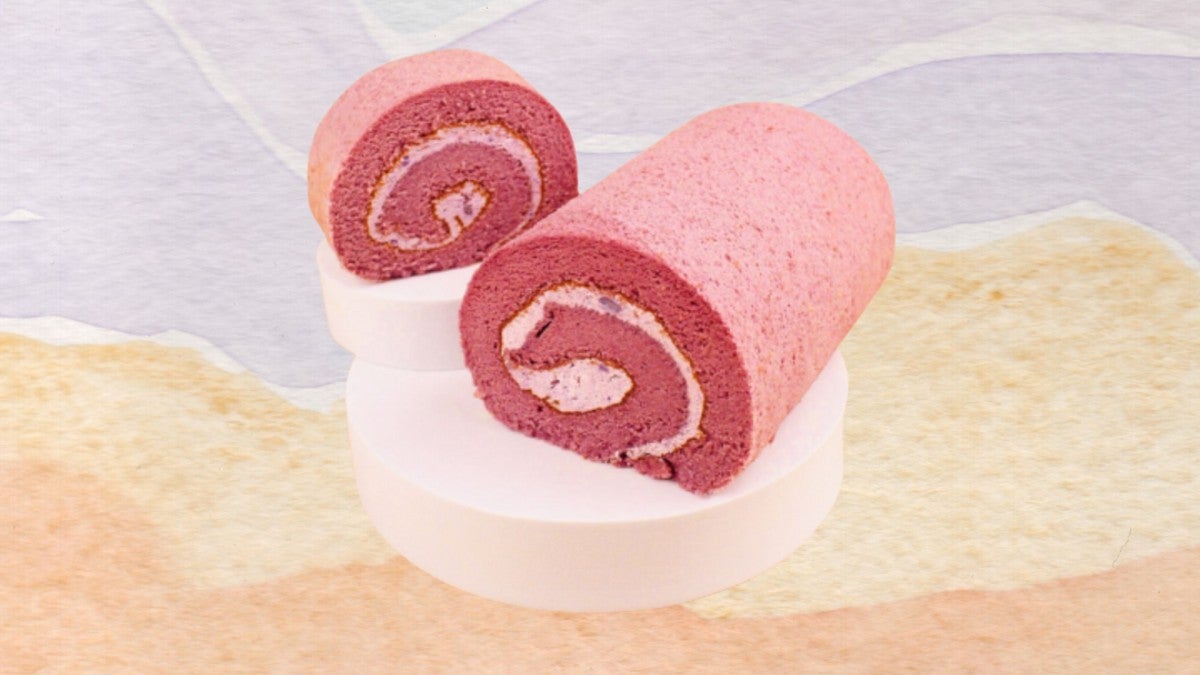 Taro Swiss Roll