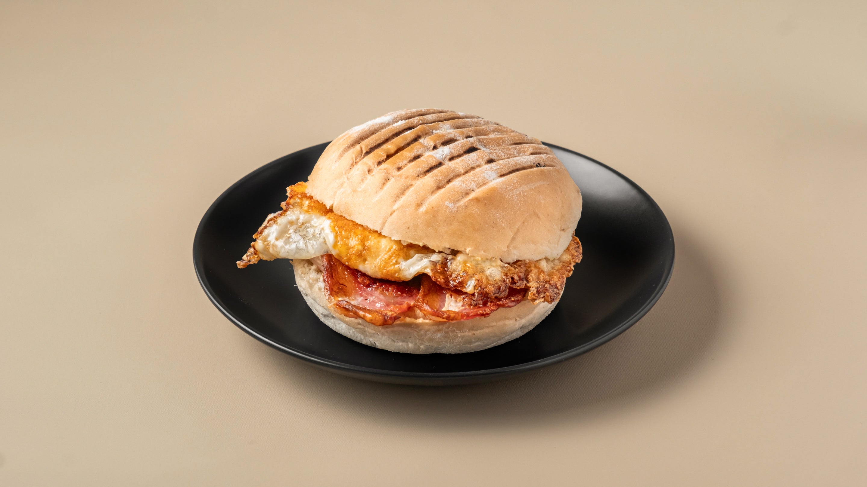 Bacon and Egg Bap