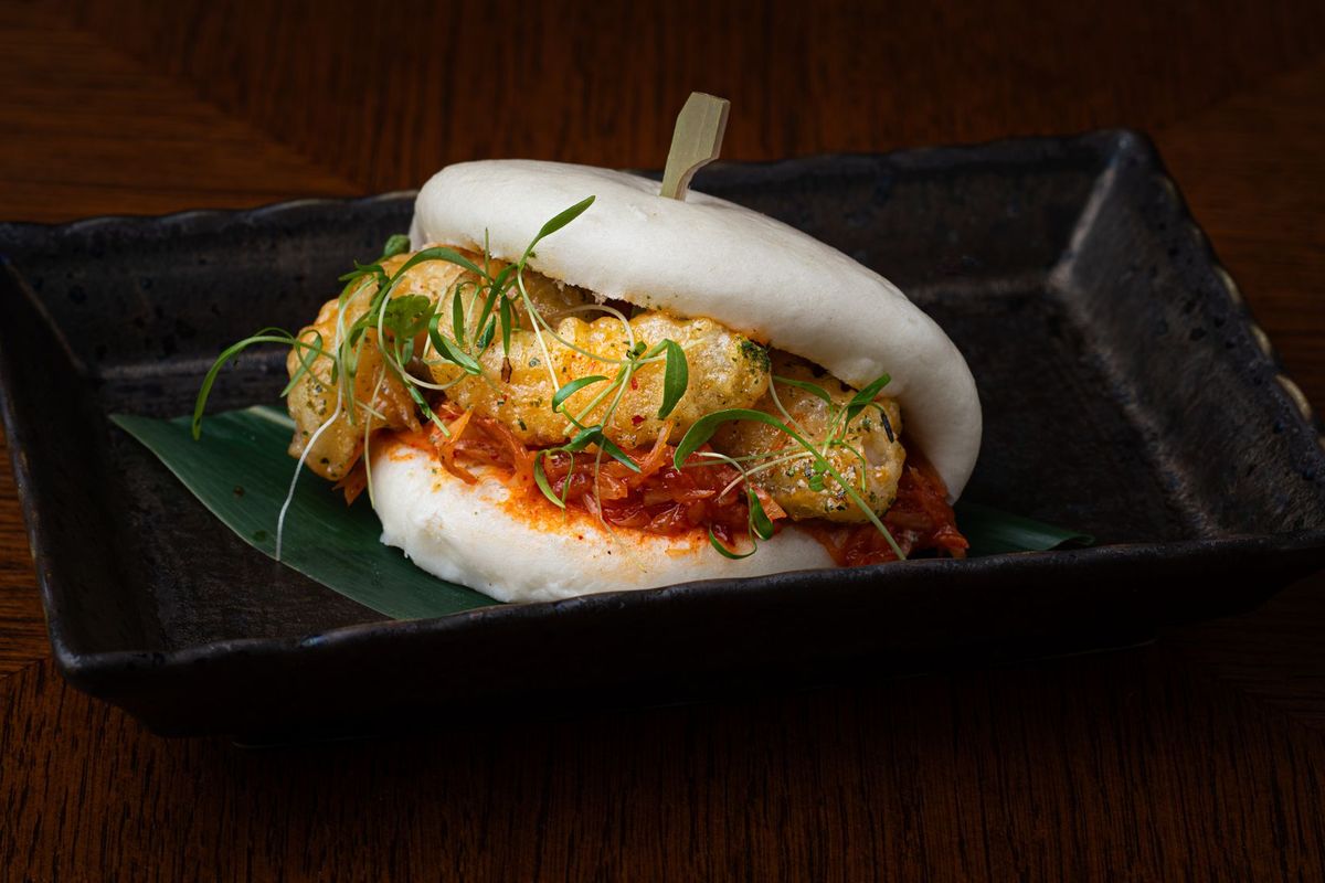 Rock shrimps Bao Bun